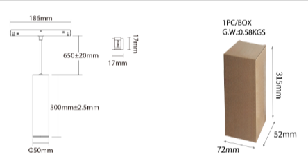 MC5-09B-ZR - 9W RGB+CCT Pendant Light (Zigbee 3.0+2.4G)