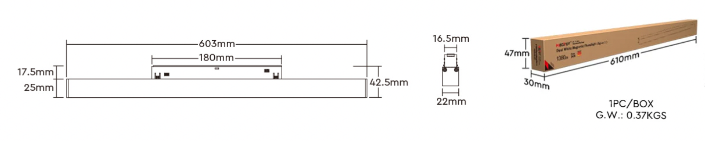 MF2-24A-ZL (Upgraded) - 24W Dual White Magnetic Floodlight (Zigbee 3.0 + 2.4G)
