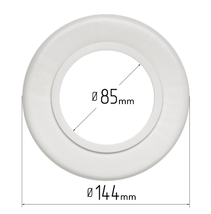 D3.34" (85 mm) Stretch Ceilings Universal Circle Platforms for Spotlights Installation, Adjustable Holder Supporting Base