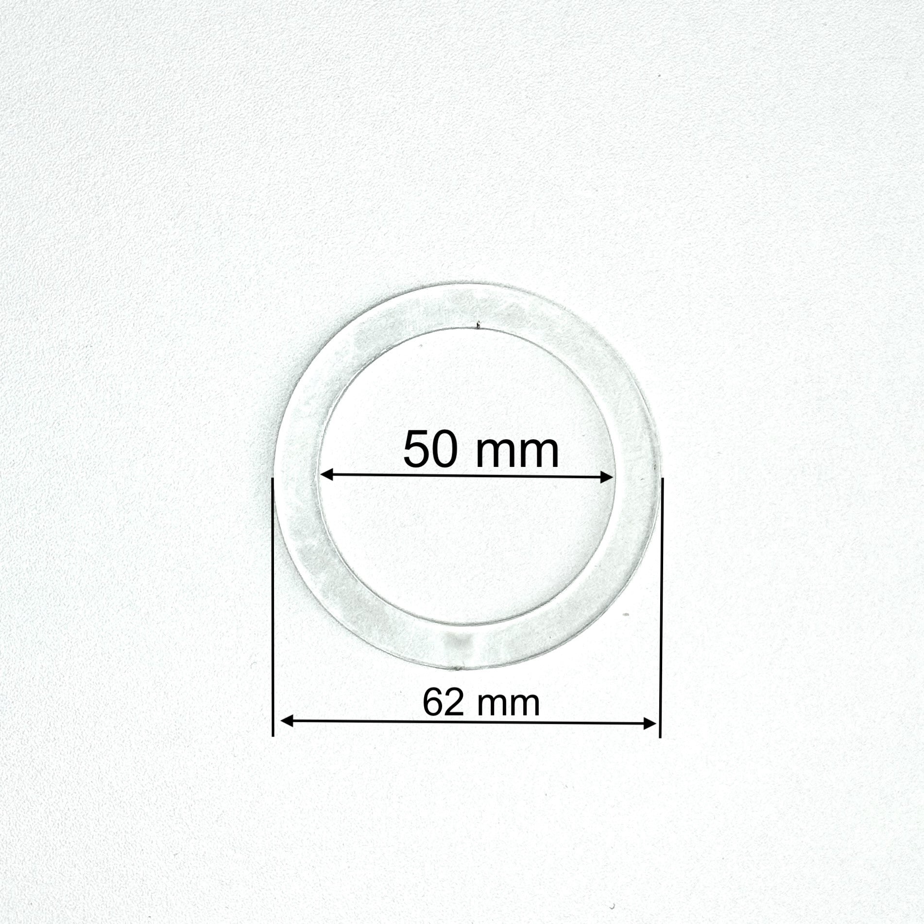 D1.97" (50 mm) Stretch Ceilings Reinforcement Circle Rings/Protective Thermal Rings for Spotlights Installation