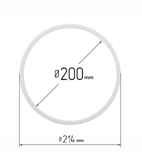 D7.87" (200 mm) Stretch Ceilings Reinforcement Circle Rings/Protective Thermal Rings for Spotlights Installation
