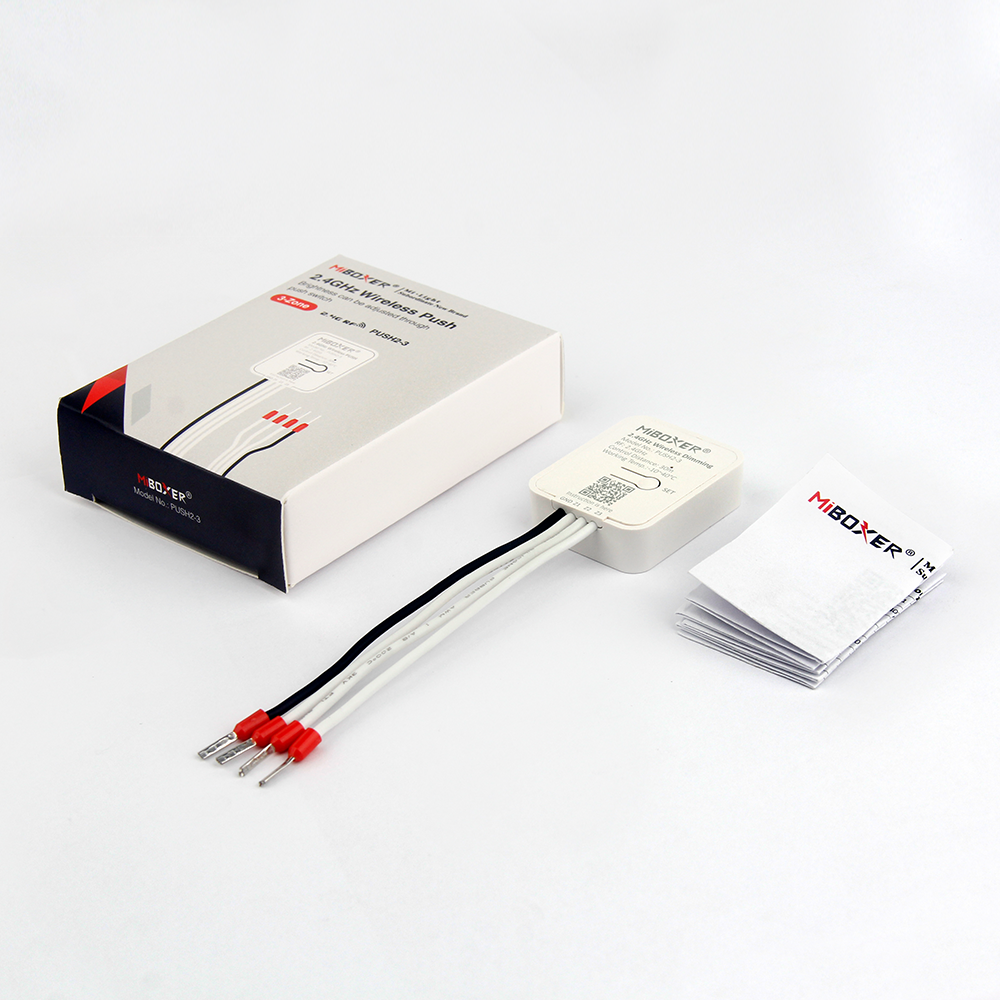 PUSH2-3 - 2.4GHz Wireless Dimming (3-Zone)