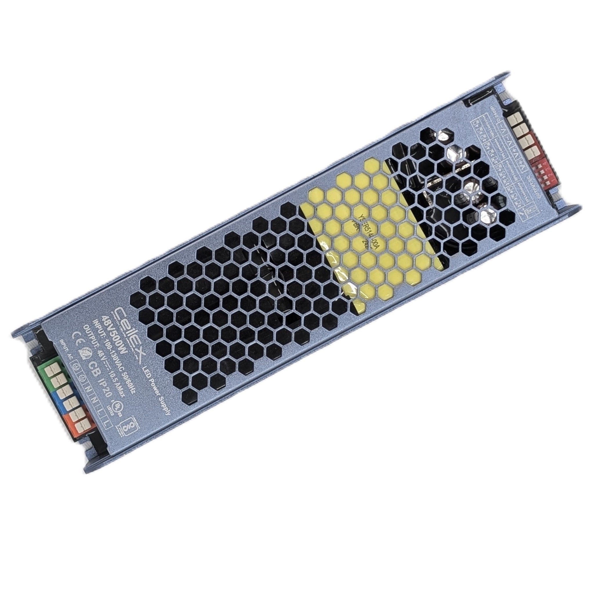 LED Driver 48V 500W IP20 UL Listed, Transformer for LED Lights, LED Power Supply 100-130 VAC 50/60Hz