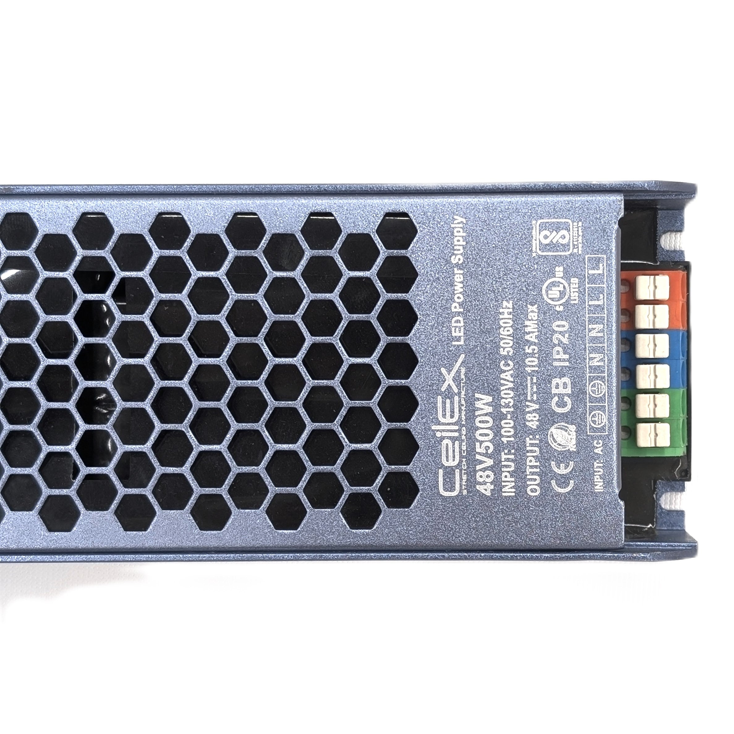 LED Driver 48V 500W IP20 UL Listed, Transformer for LED Lights, LED Power Supply 100-130 VAC 50/60Hz