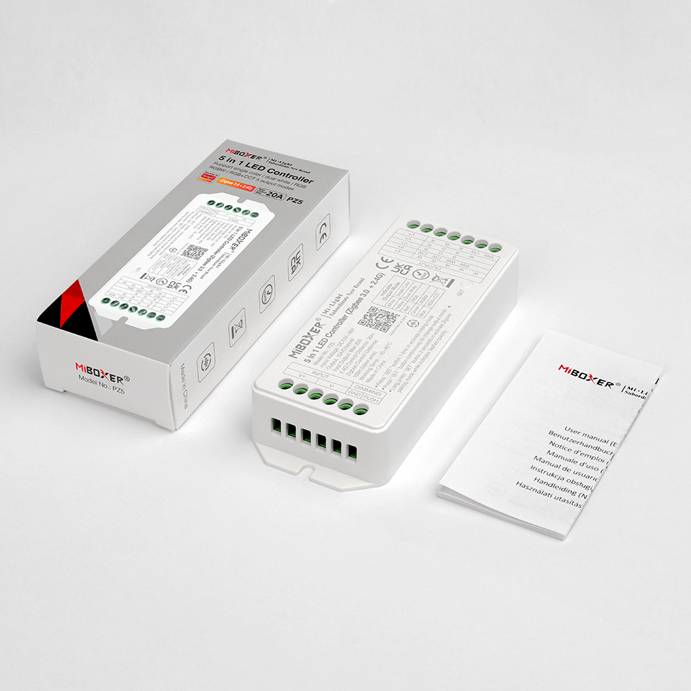 PZ5 - 5 in 1 LED Controller (Zigbee 3.0 + 2.4G) Output Max 20A