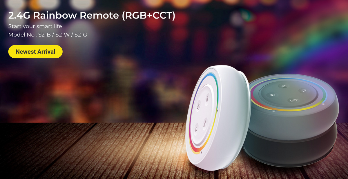 Miboxer S2-G - 2.4G Rainbow Remote (RGB+CCT) Grey – CEILEX INC