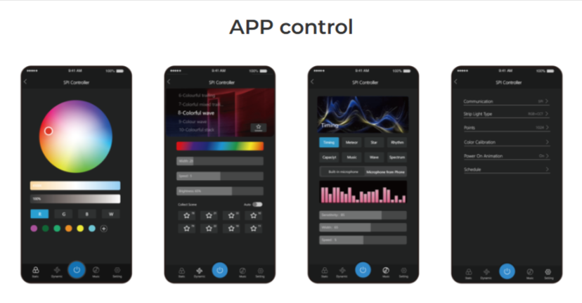 SPIB5 - 5 in 1 SPI+DMX LED Controller (BLE+2.4G)