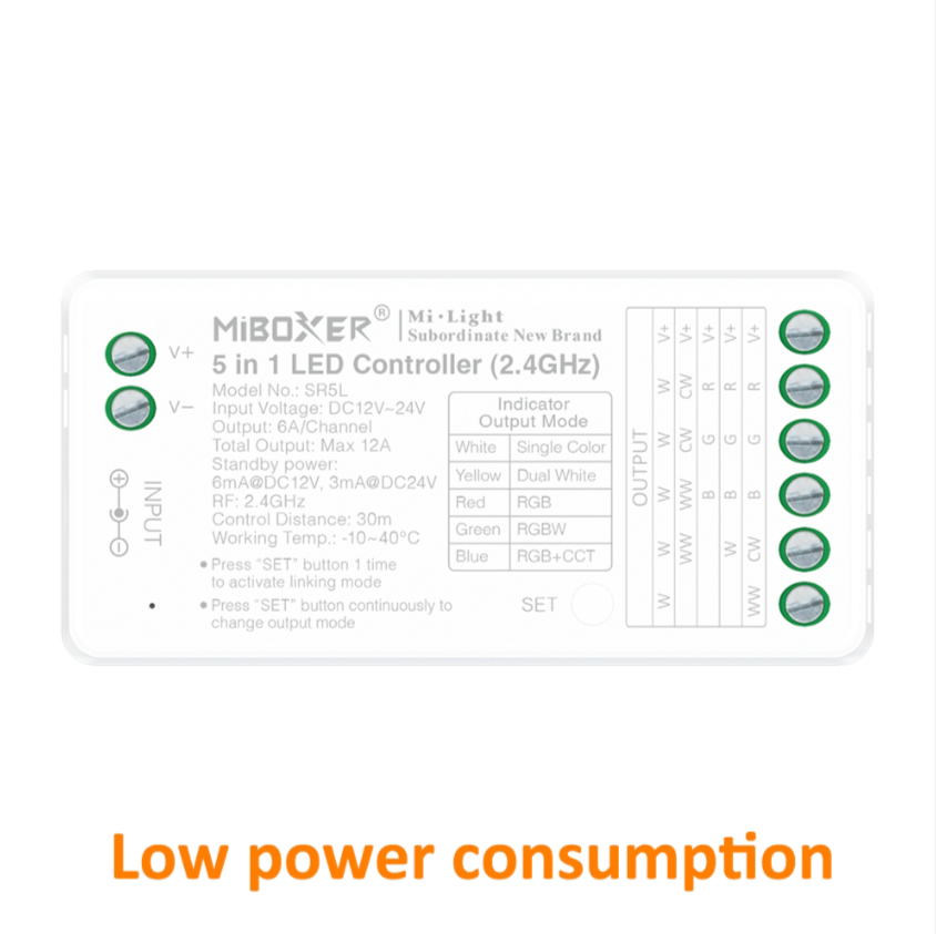 SR5L - Low power consumption 5 in 1 LED Controller (2.4GHz)