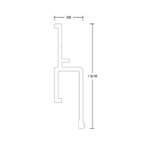 Wall Profile Open Edge (AP-104)