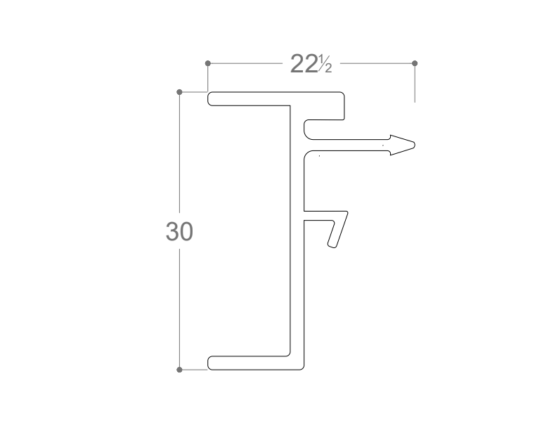 Armline Profile Cover Z (AP-207-W)