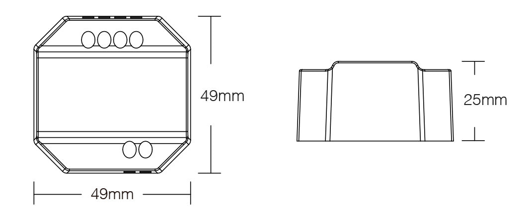 TRI-C1 - AC Triac RF+Push Dimmer