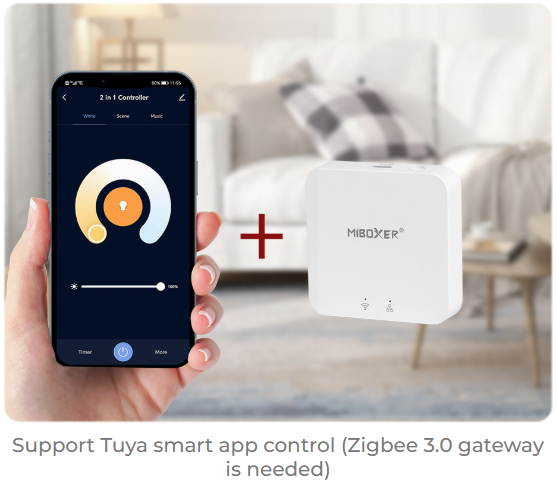TRI-K1ZR - Rotating Triac Dimmer (Zigbee 3.0 + 2.4GHz)