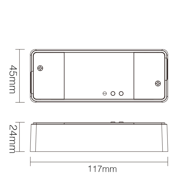 TRI-PW - 500W AC Triac Dimmer (WiFi+2.4GHz + Push)
