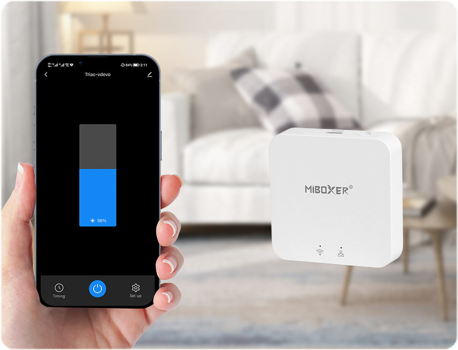 TRI-PZ - 500W AC Triac Dimmer (Zigbee 3.0 +2.4GHz + Push)