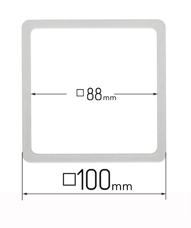 D100x100 mm Stretch Ceilings Reinforcement Thermosquare Rings/Protective Thermosquare Rings for Spotlights Installation
