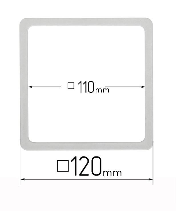 D120x120 mm Stretch Ceilings Reinforcement Thermosquare Rings/Protective Thermosquare Rings for Spotlights Installation