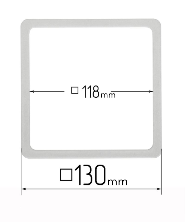 D130x130 mm Stretch Ceilings Reinforcement Thermosquare Rings/Protective Thermosquare Rings for Spotlights Installation