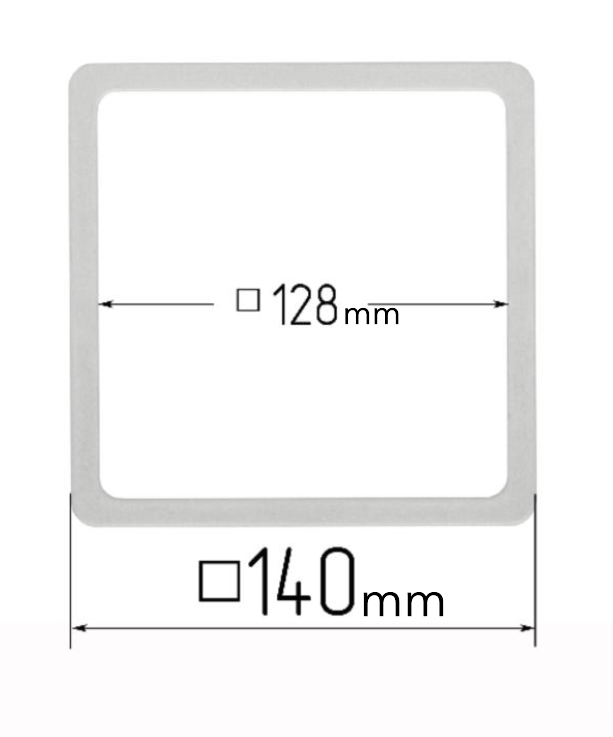 D140x140 mm Stretch Ceilings Reinforcement Thermosquare Rings/Protective Thermosquare Rings for Spotlights Installation