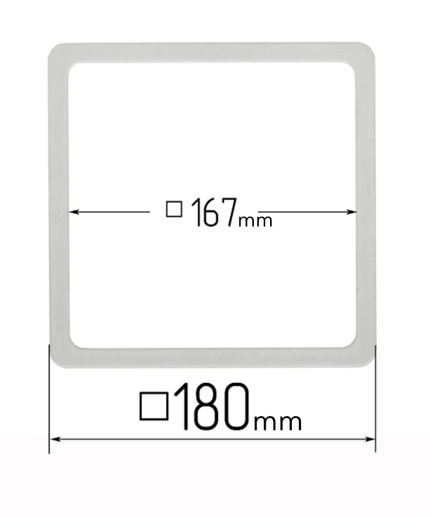 D180x180 mm Stretch Ceilings Reinforcement Thermosquare Rings/Protective Thermosquare Rings for Spotlights Installation