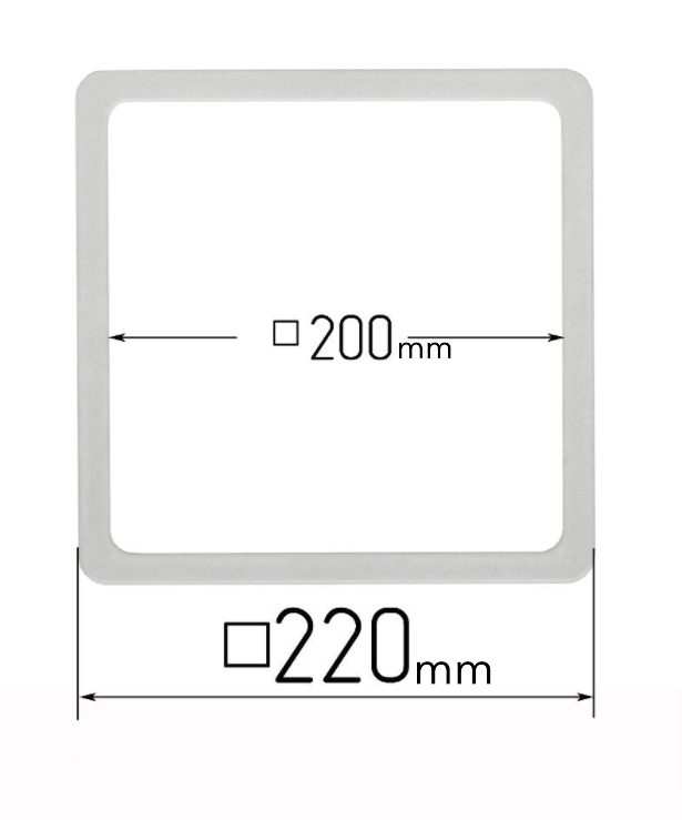 D220x220 mm Stretch Ceilings Reinforcement Thermosquare Rings/Protective Thermosquare Rings for Spotlights Installation