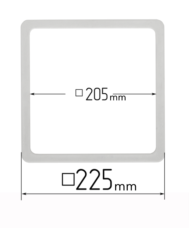 D225x225 mm Stretch Ceilings Reinforcement Thermosquare Rings/Protective Thermosquare Rings for Spotlights Installation