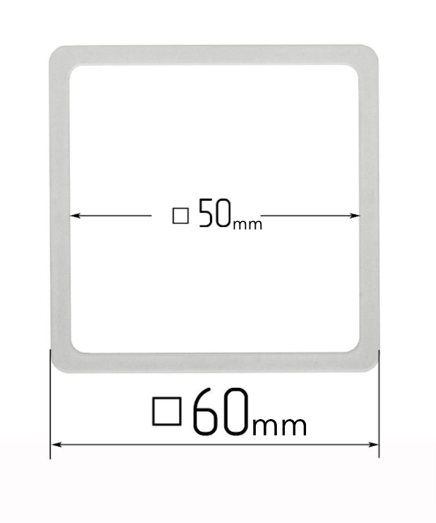 D60x60 mm Stretch Ceilings Reinforcement Thermosquare Rings/Protective Thermosquare Rings for Spotlights Installation