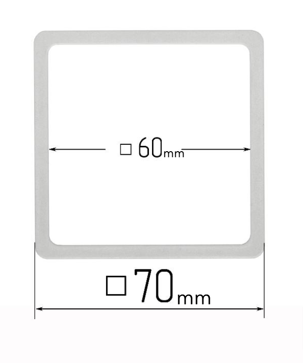 D70x70 mm Stretch Ceilings Reinforcement Thermosquare Rings/Protective Thermosquare Rings for Spotlights Installation