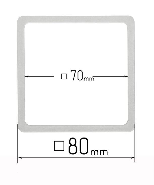 D80x80 mm Stretch Ceilings Reinforcement Thermosquare Rings/Protective Thermosquare Rings for Spotlights Installation