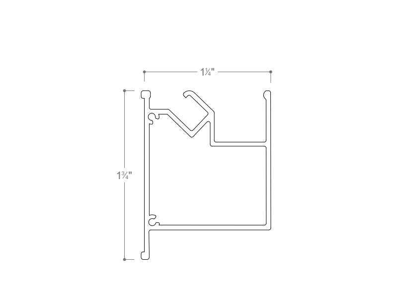 Aluminum Frame Profile for PVC Coverings - Model AP-260