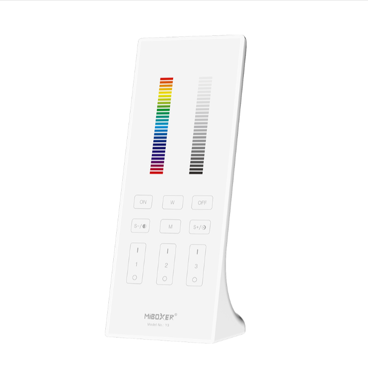 Y3-W - 3-Zone Standing RGB+CCT Remote White