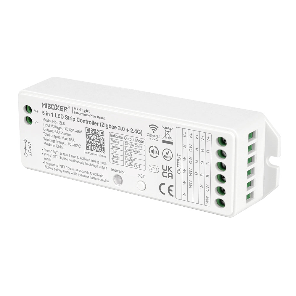 ZL5 - 5 in 1 LED Strip Controller (Zigbee 3.0 +2.4G)