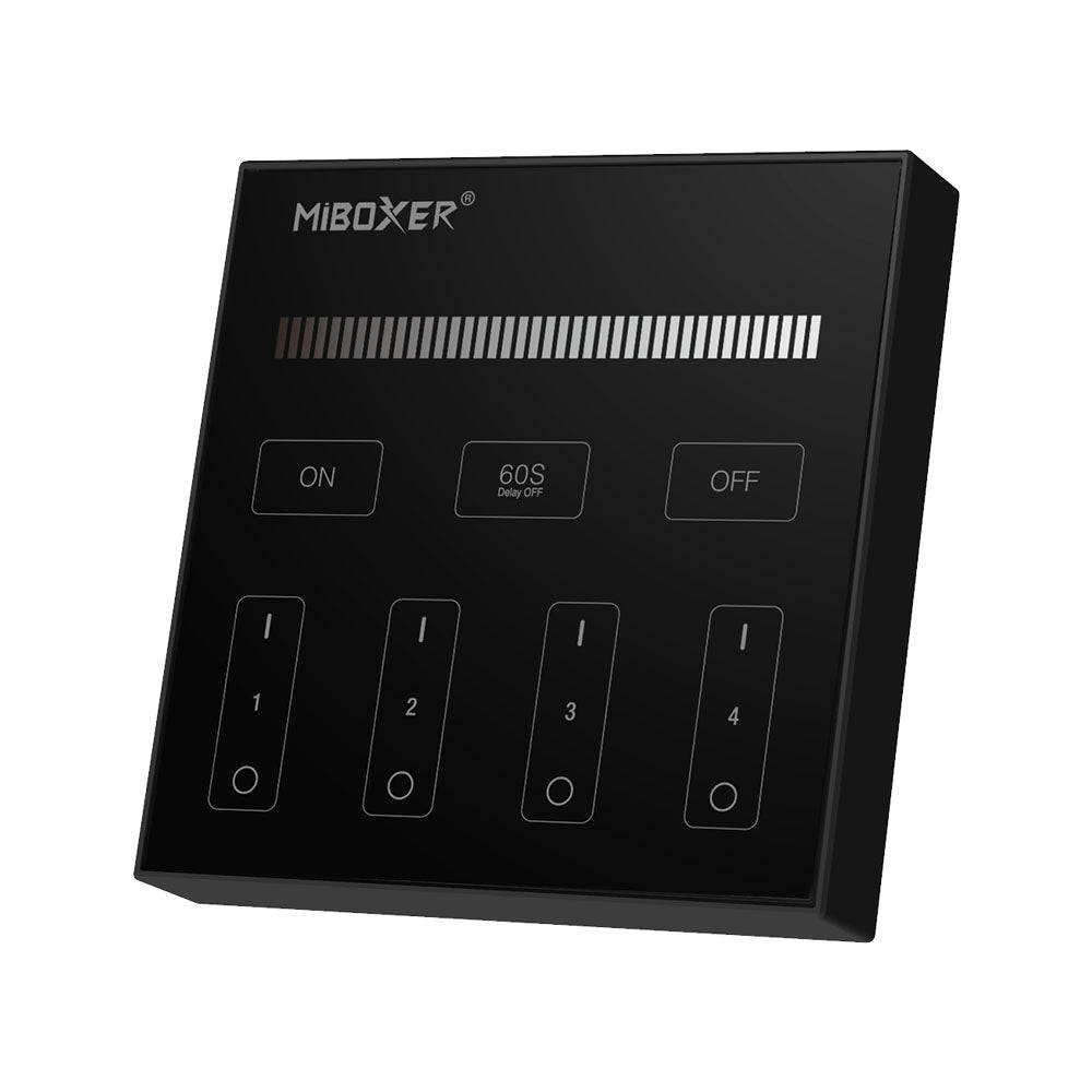 B1-B - 4-Zone Panel Remote (Brightness) Black