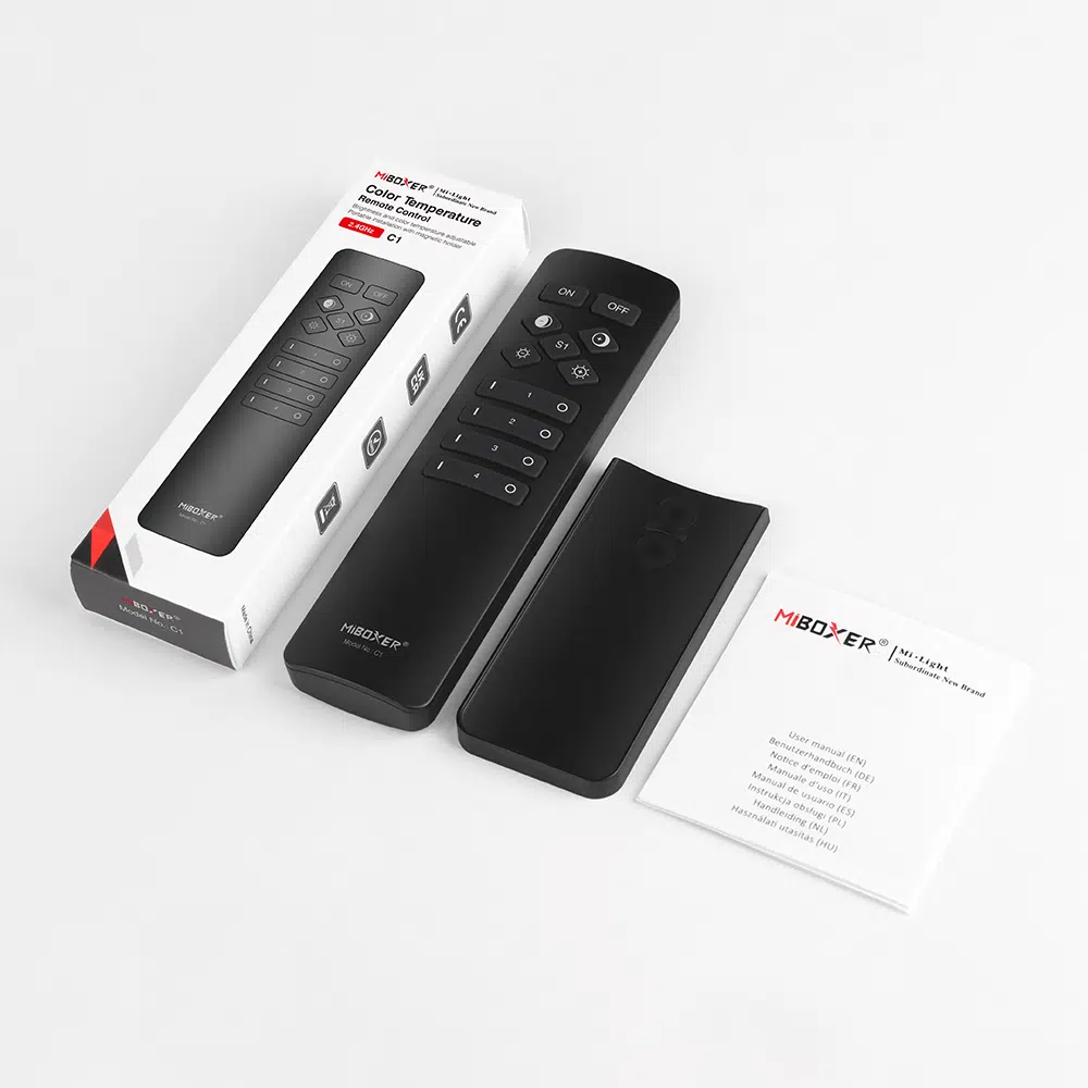 C1-B - 4-Zone Color Temperature Remote (CCT Black Remote)