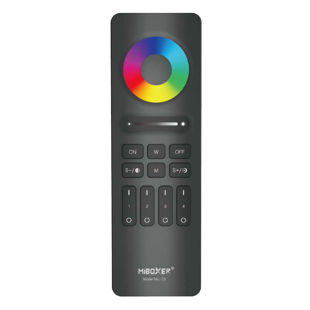 C5-B - 4-Zone RGB+CCT Remote (Black)