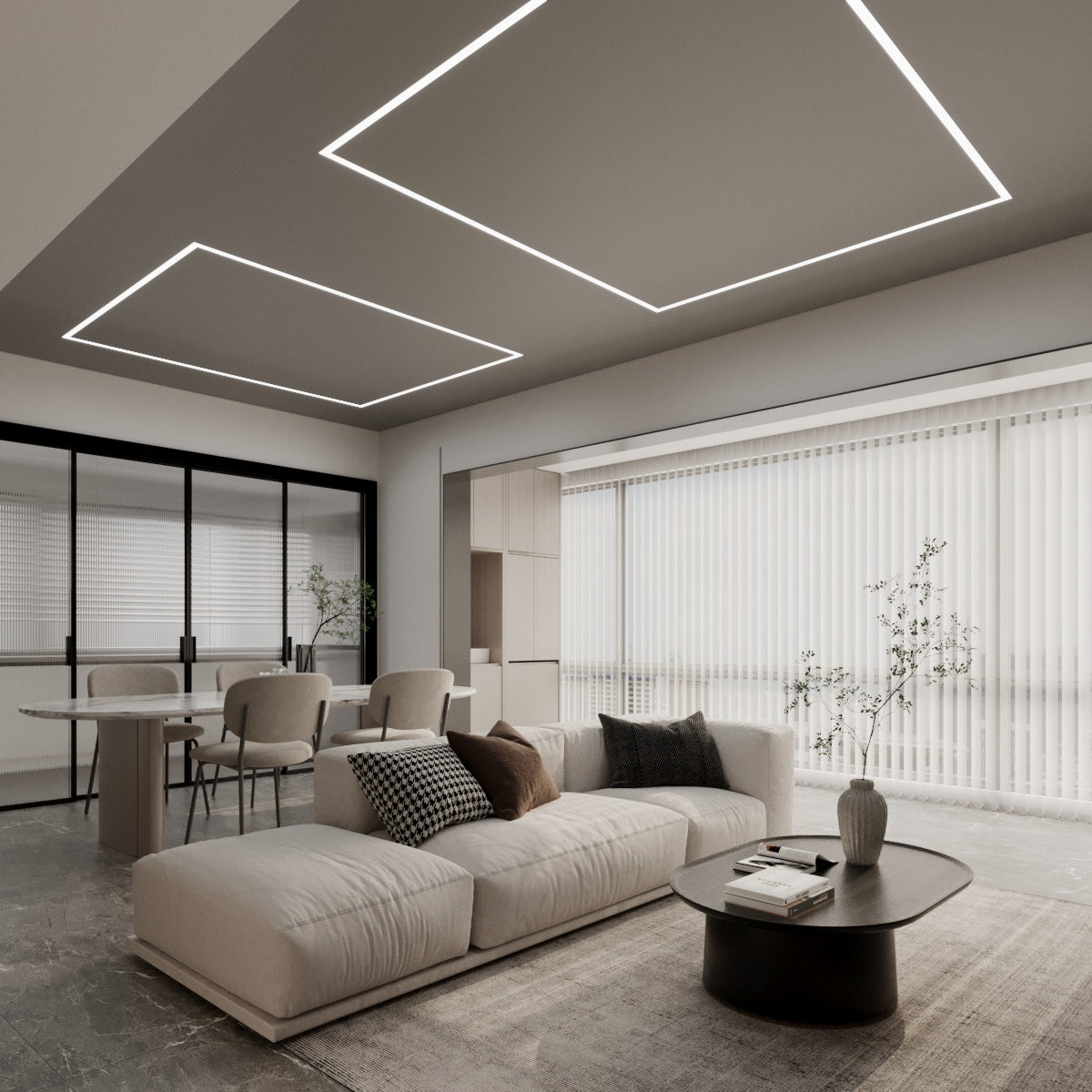 Ceiling & Wall Covering - Matte - 000 55 00 Medium Grey