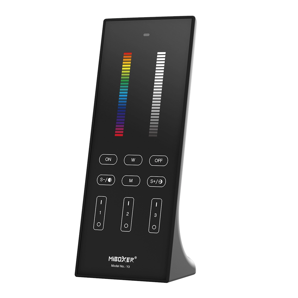 Y3-B - 3-Zone Standing RGB+CCT Remote Black